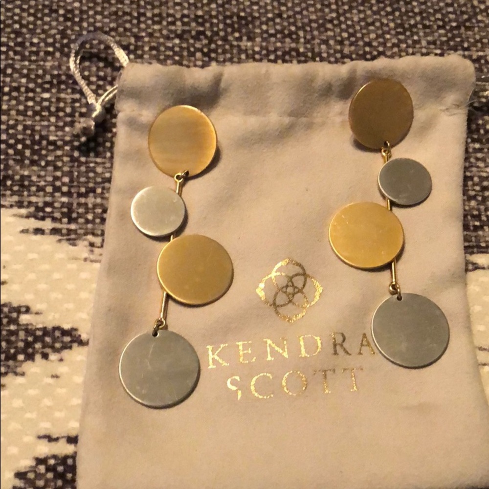 Bauble bar two tone earrings